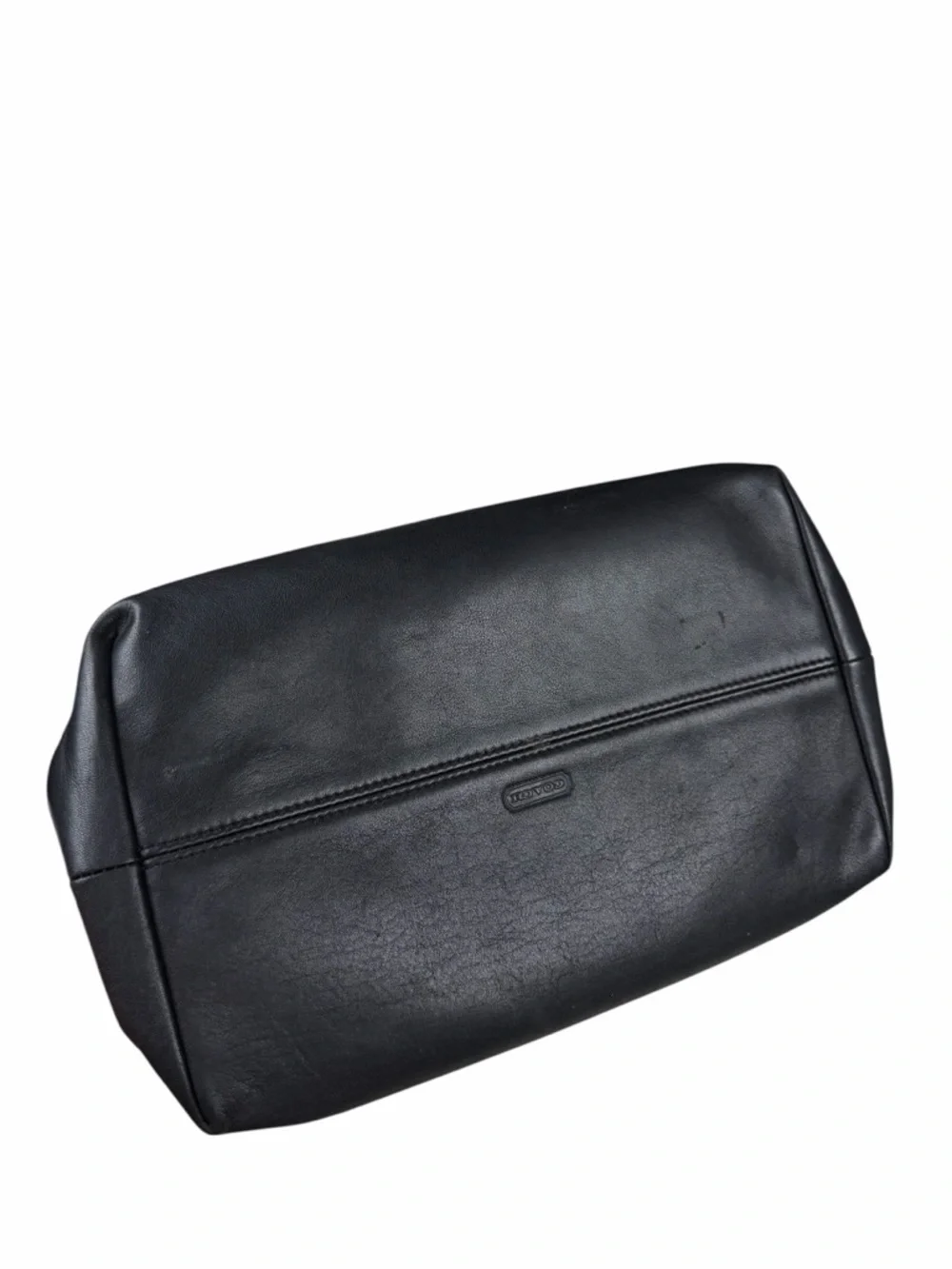 Coach Twill Travel Kit style # 5488 in Black Canvas/Leather